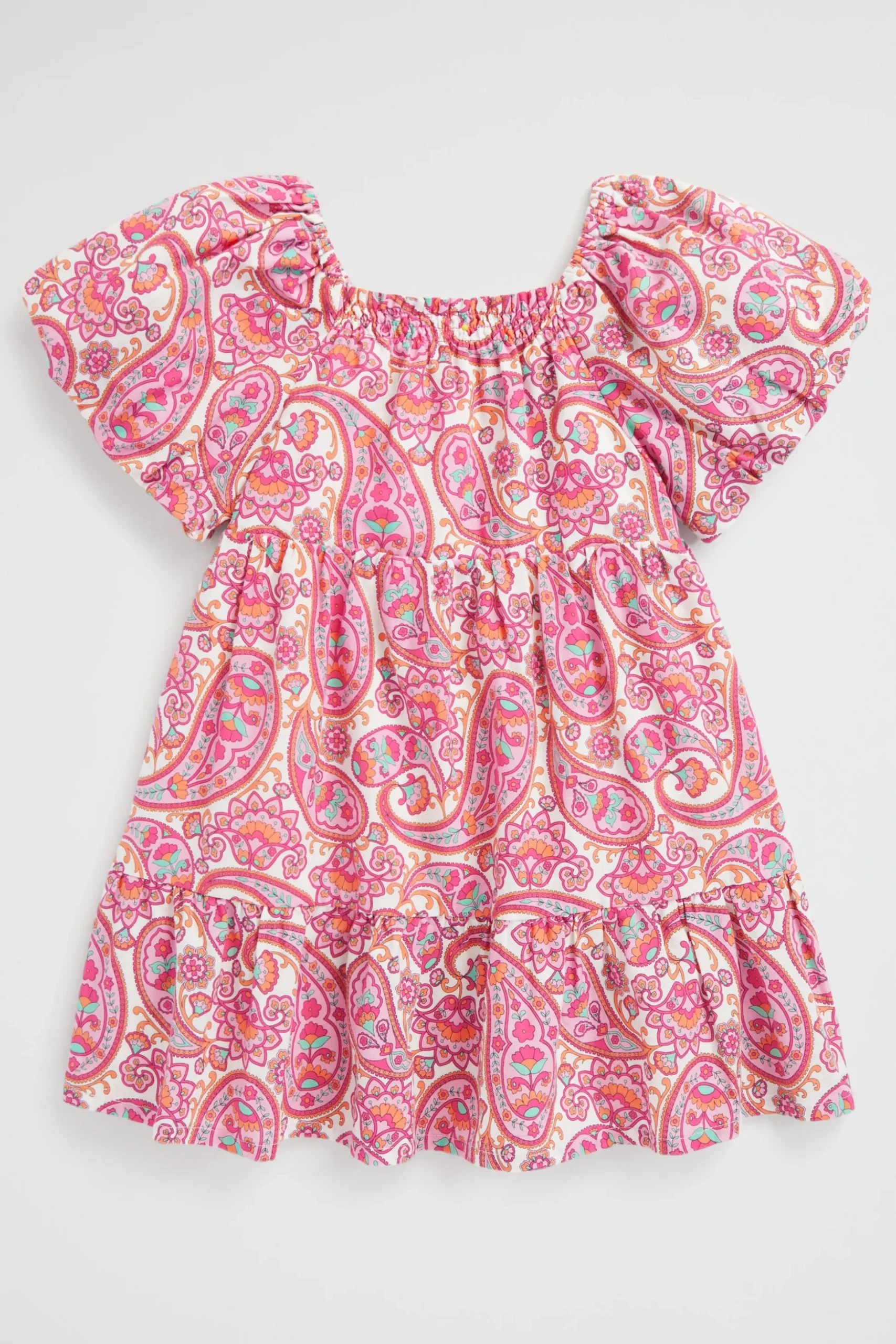 Seed Heritage Dresses-Paisley Dress Fuchsia