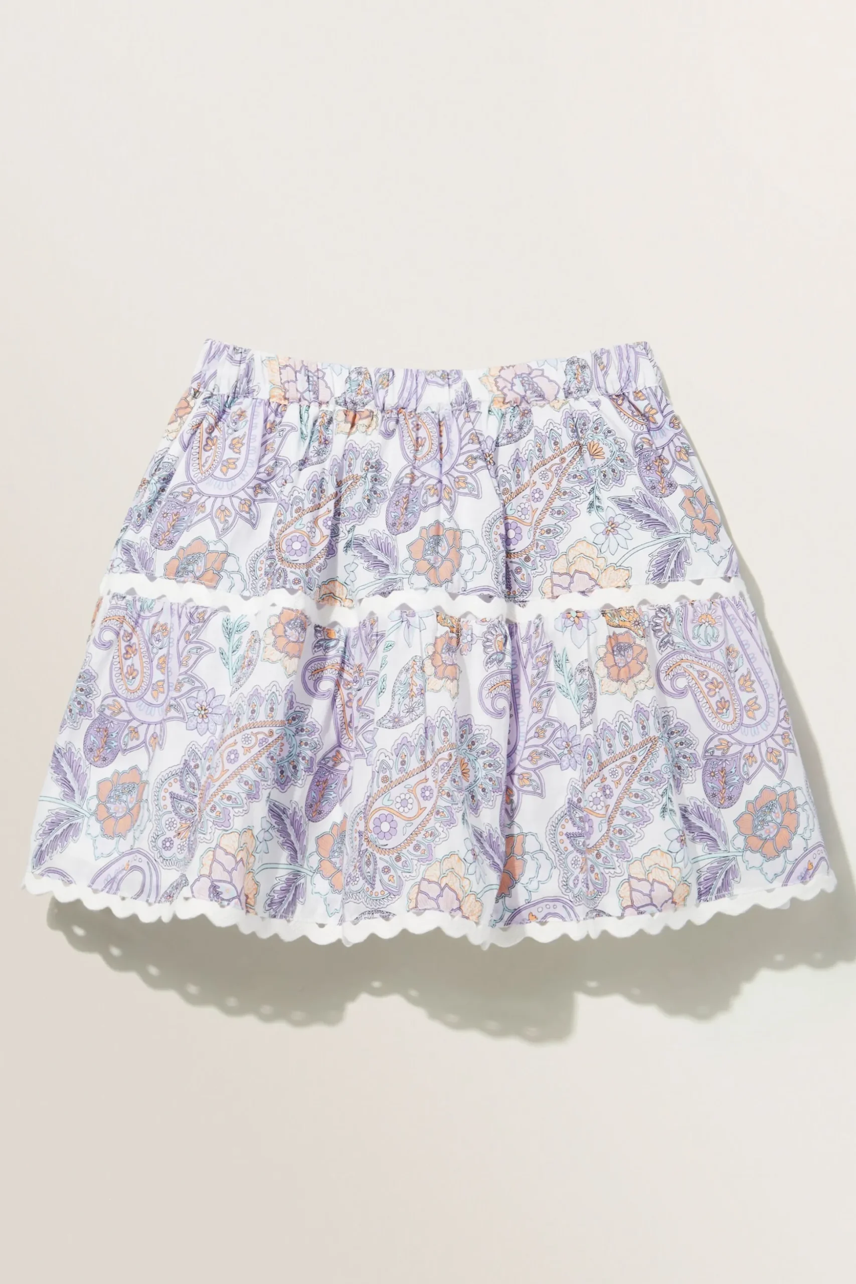 Seed Heritage Skirts-Paisley Skirt Violet