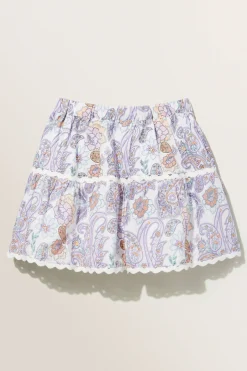 Seed Heritage Skirts-Paisley Skirt Violet