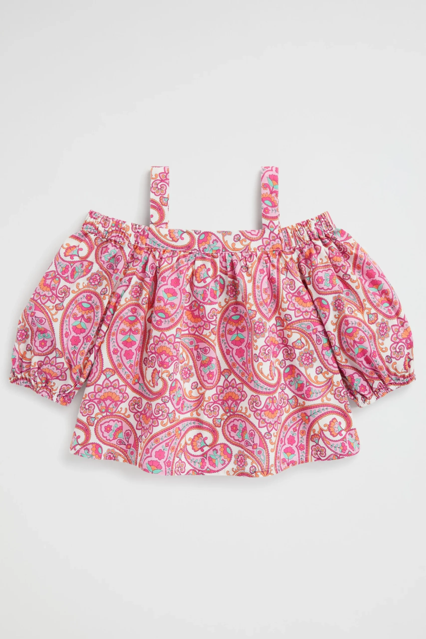 Seed Heritage T-Shirts & Tops-Paisley Top Fuchsia