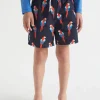 Seed Heritage Swimwear-Parrot Boardshort Midnight Blue