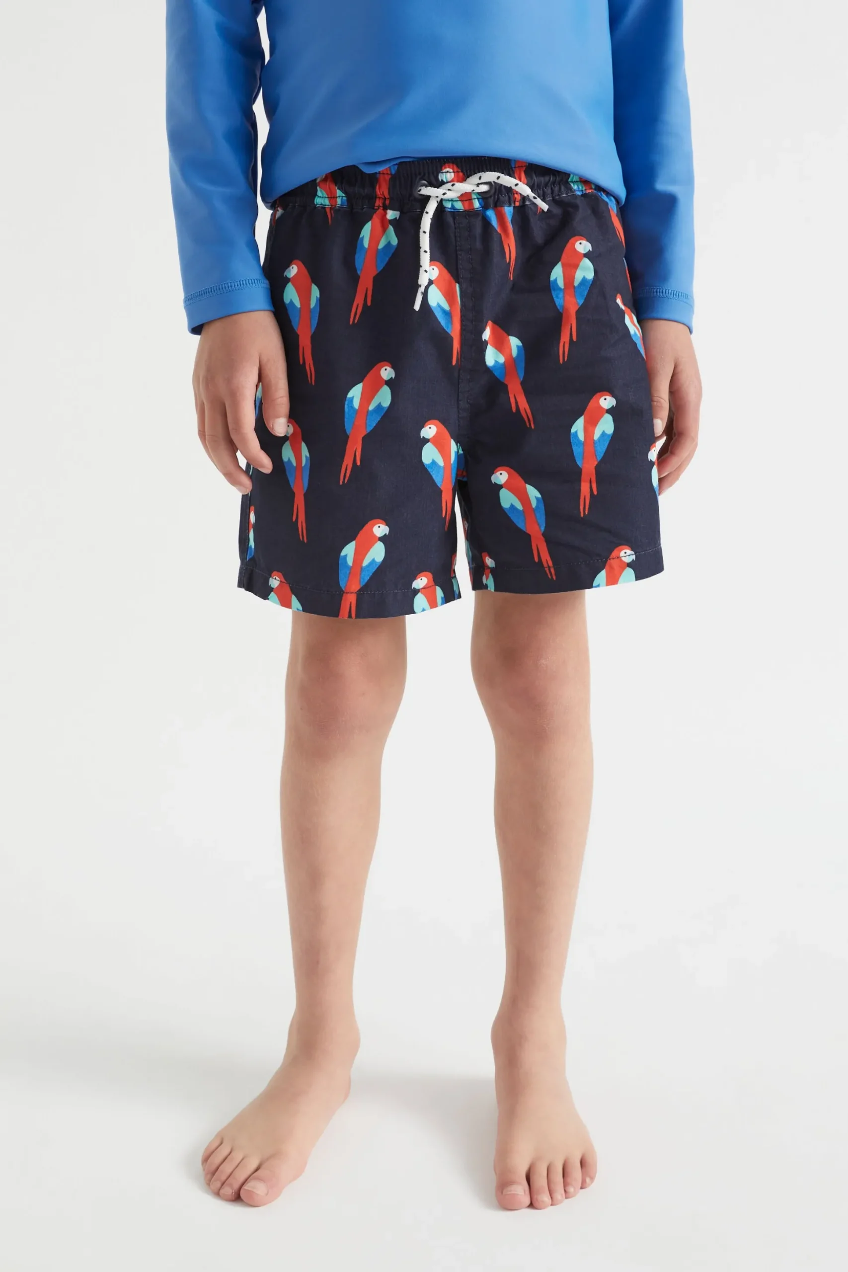 Seed Heritage Swimwear-Parrot Boardshort Midnight Blue