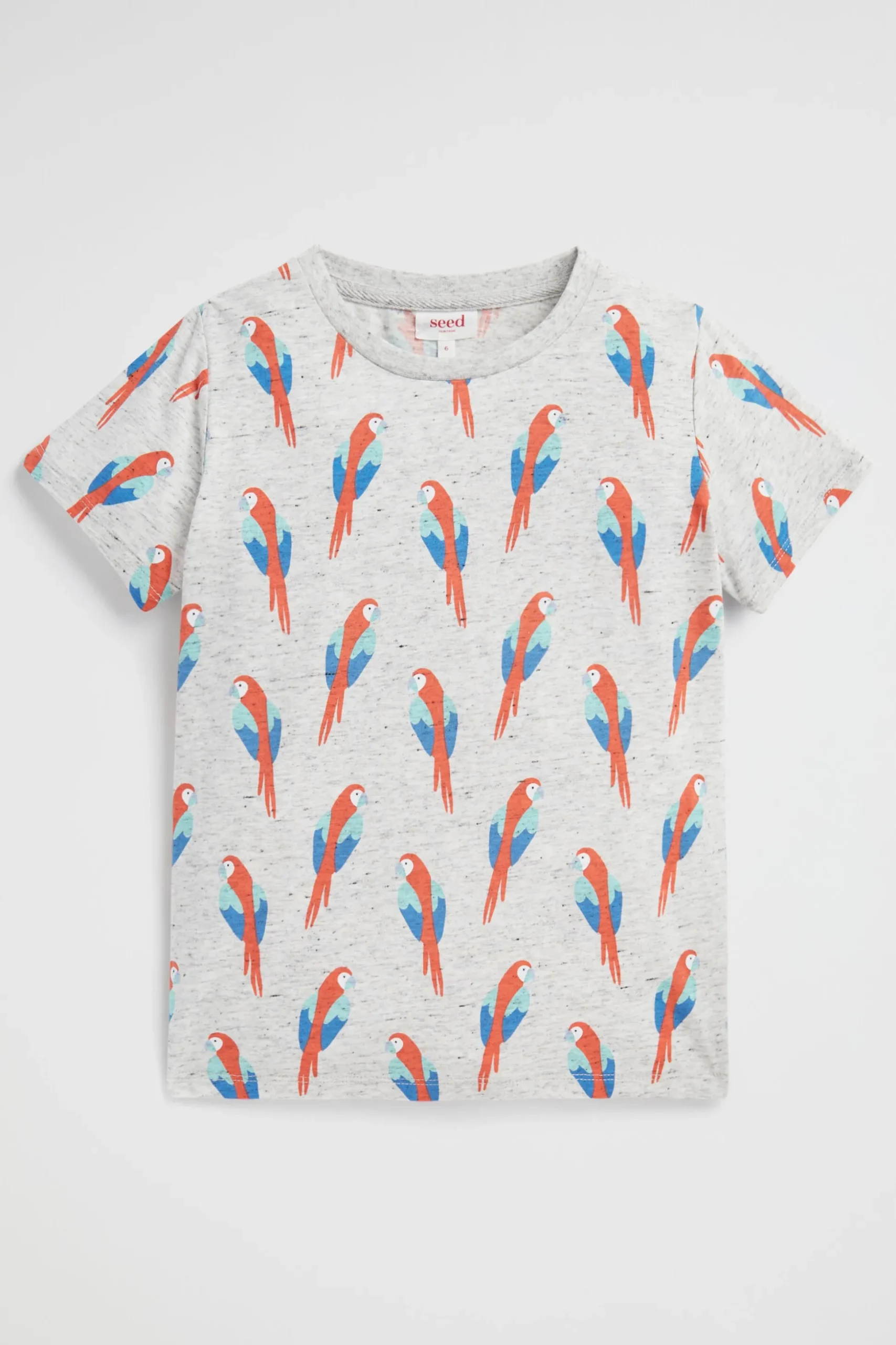 Seed Heritage T-Shirts & Tops-Parrot Tee Cloudy Marle