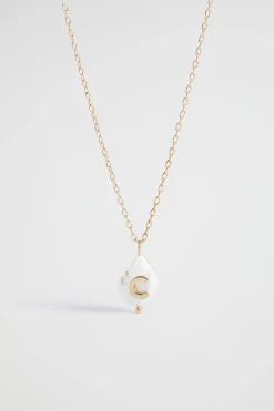 Seed Heritage Jewellery-Pearl Alphabet Neklae C