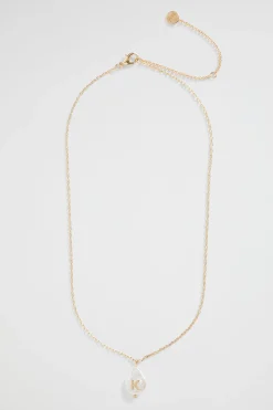Seed Heritage Jewellery-Pearl Alphabet Neclace K