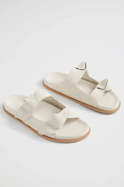 Seed Heritage Sandals & Thongs-Penelope Knot Slide Bone