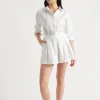 Seed Heritage Shorts-Pleat Front Short Whisper White
