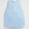 Seed Heritage Jumpsuits & Overalls-Pocket Romper Water Blue