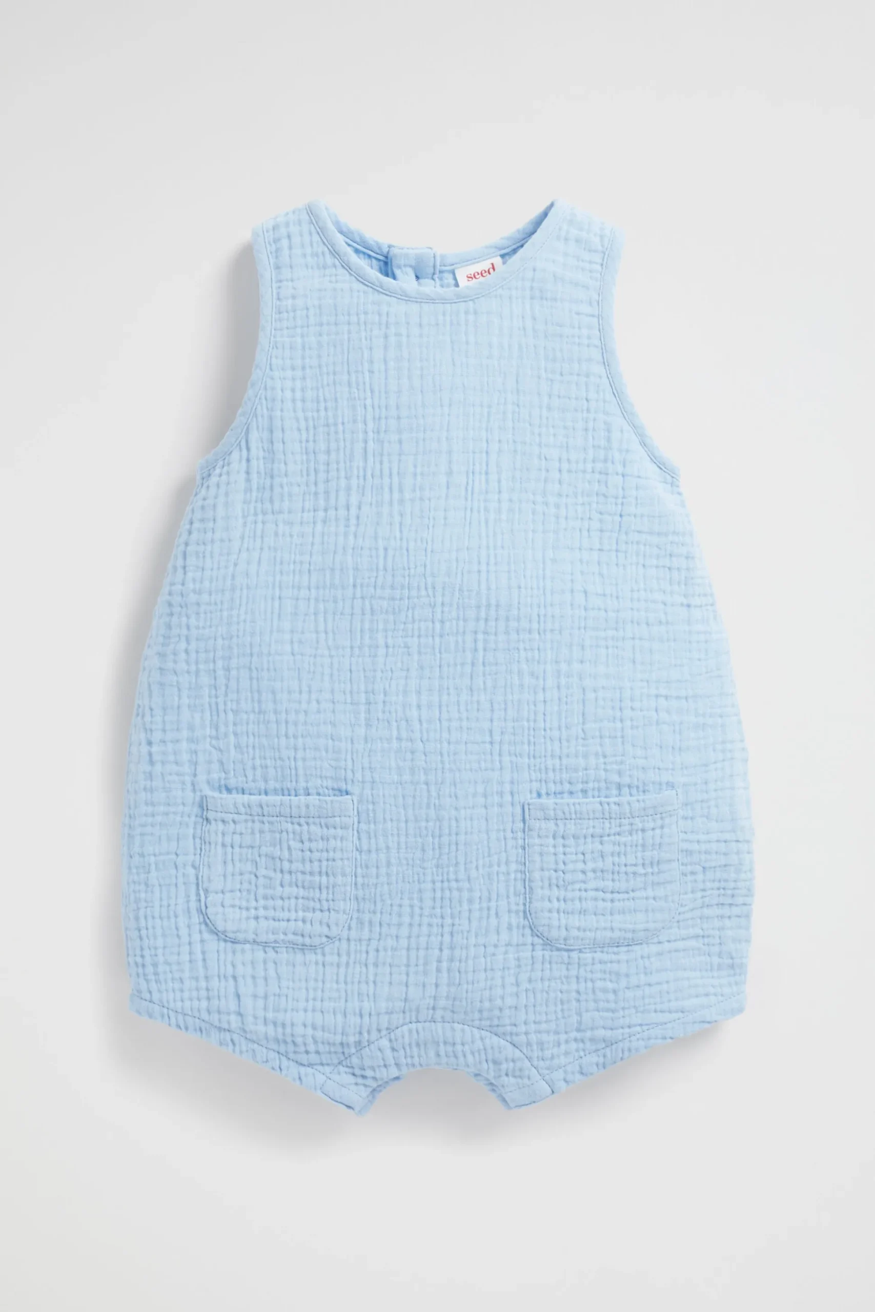 Seed Heritage Jumpsuits & Overalls-Pocket Romper Water Blue