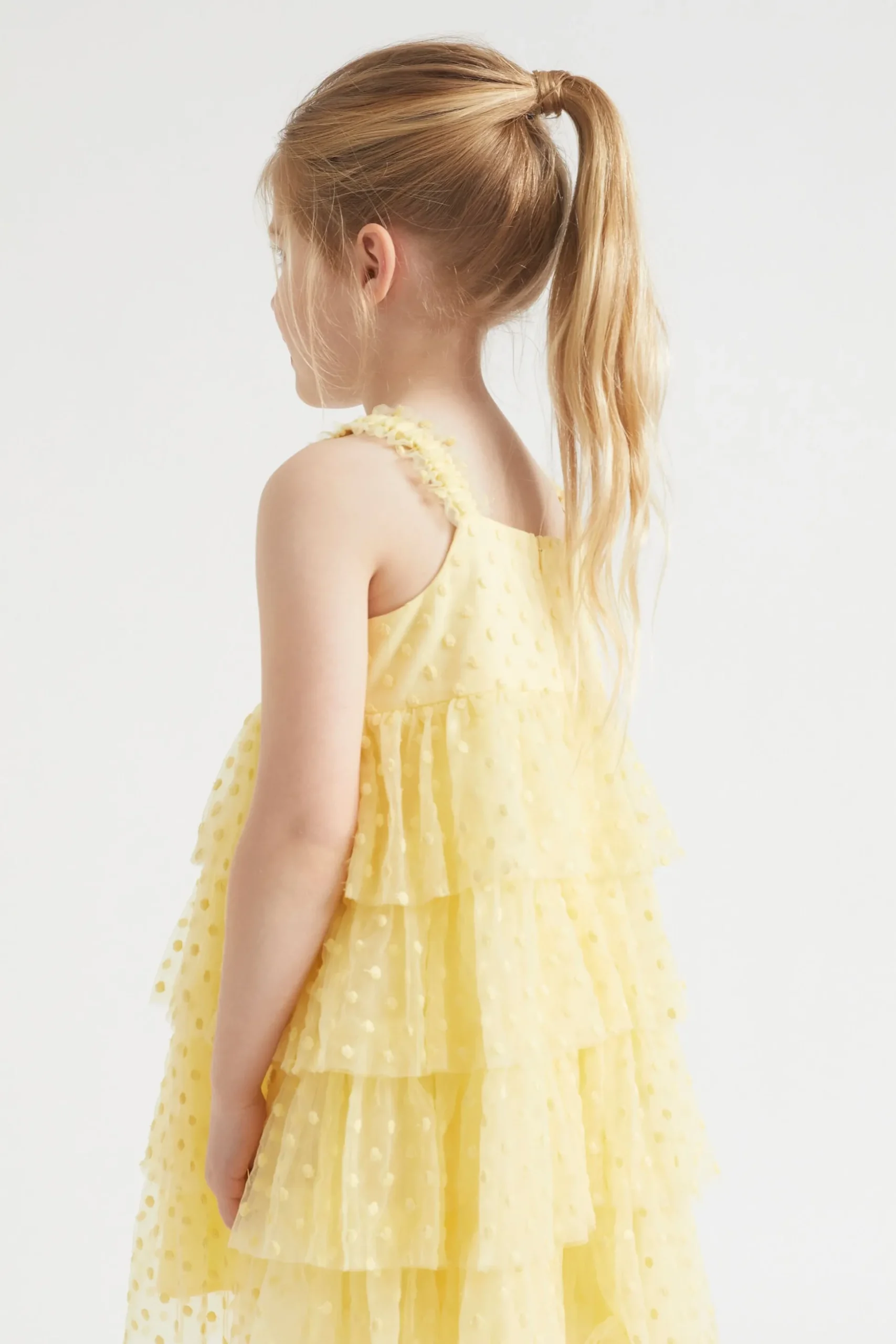 Seed Heritage Dresses-Polka Dot Tiered Dress Buttercup