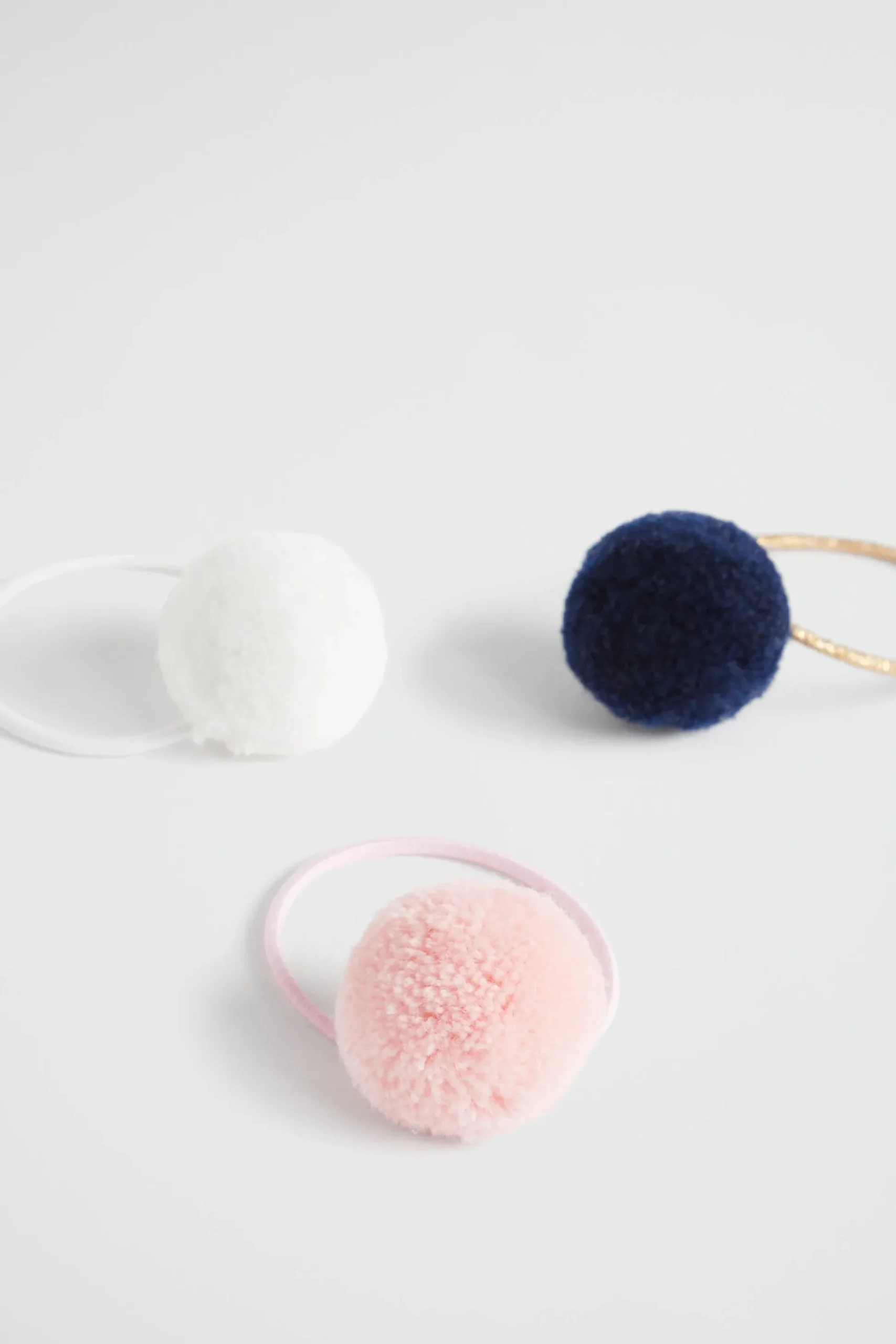 Seed Heritage Hair Accessories-Pom Pom Hair Elastics Multi