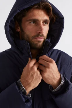 Seed Heritage Jackets & Vests-Puffer Jacket Midnight Blue