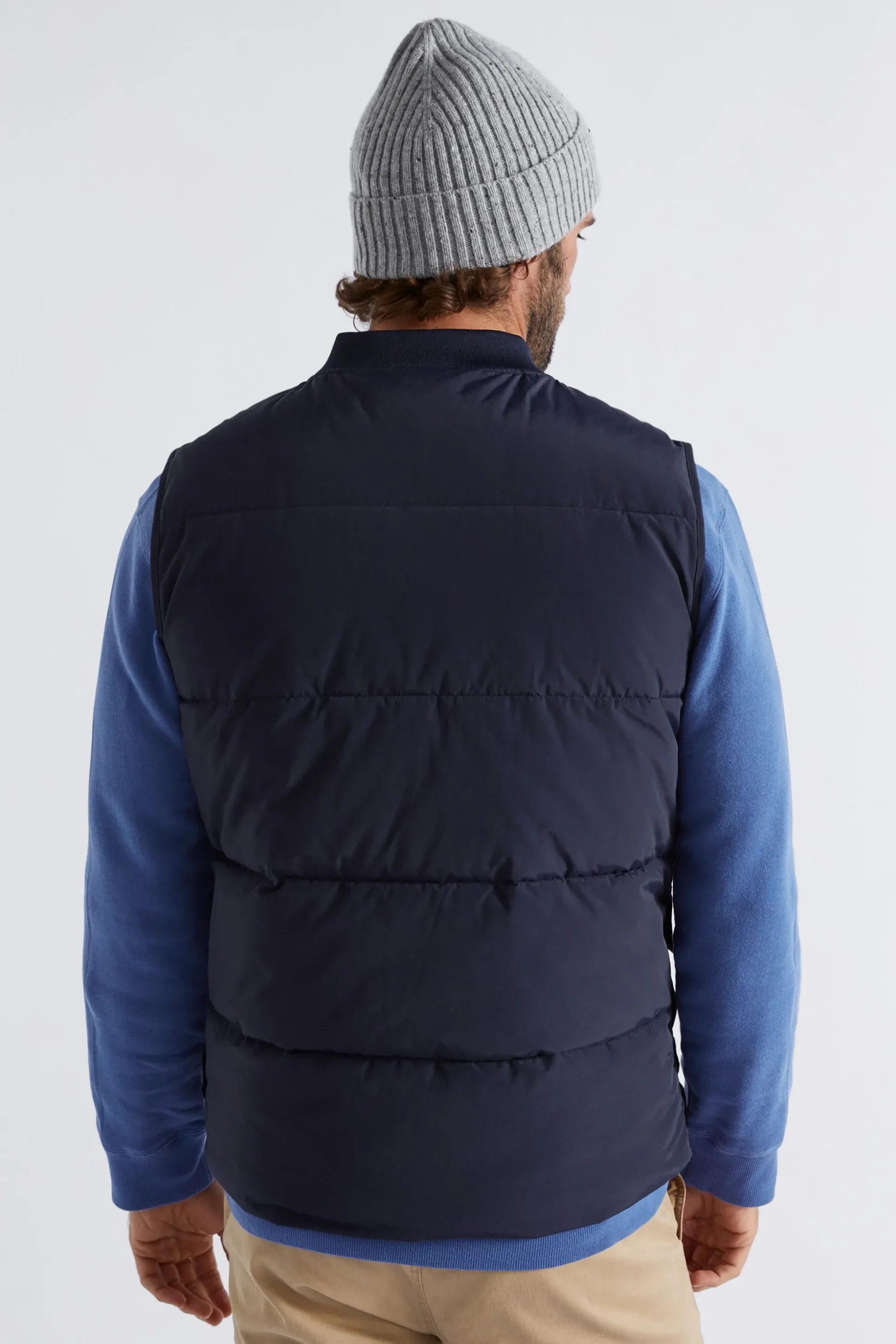 Seed Heritage Jackets & Vests-Puffer Vest Midnight Blue