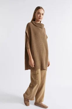 Seed Heritage Scarves & Kaftans-Pullover Poncho Deep Brass