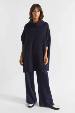Seed Heritage Scarves & Kaftans-Pullover Poncho Midnight Sky