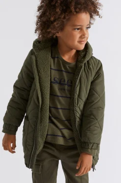 Seed Heritage Jackets & Vests-Quilted Anorak Pine