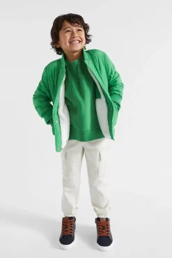 Seed Heritage Jackets & Vests-Quilted Bomber Jade