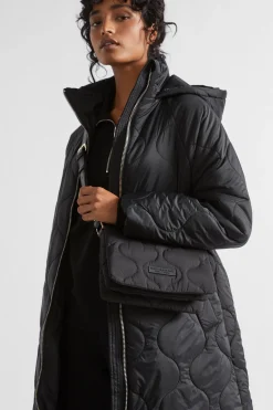 Seed Heritage Cross Body-Quilted Crossbody Bag Black