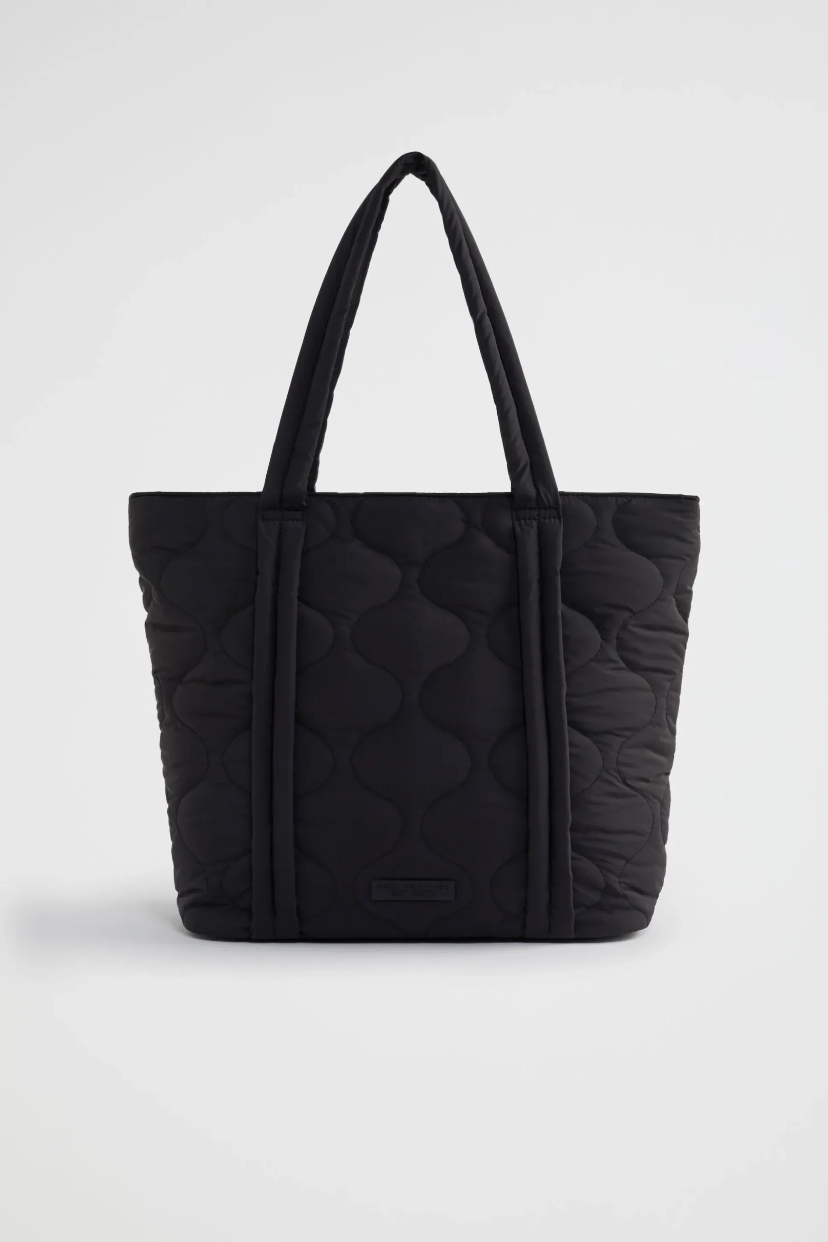 Seed Heritage Beach Bags-Quilted Tote Black