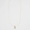 Seed Heritage Jewellery-Rainbow Diamante Initial Necklace S
