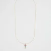 Seed Heritage Jewellery-Rainbow Diamane Iniial Necklace T