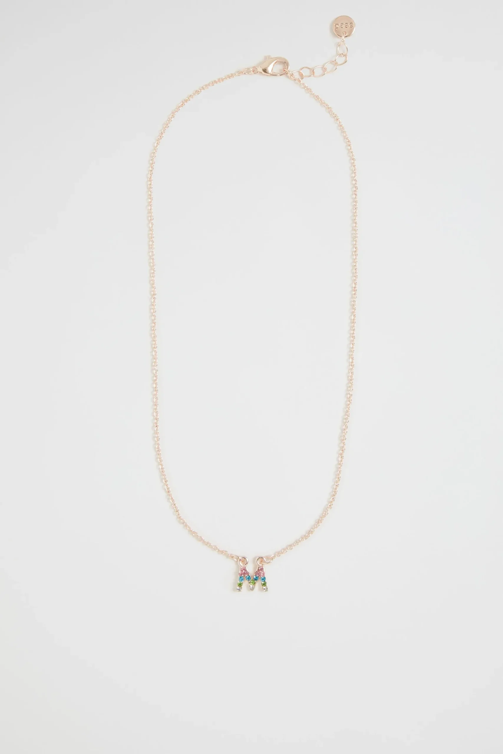 Seed Heritage Jewellery-Rainbow Diaante Initial Necklace M
