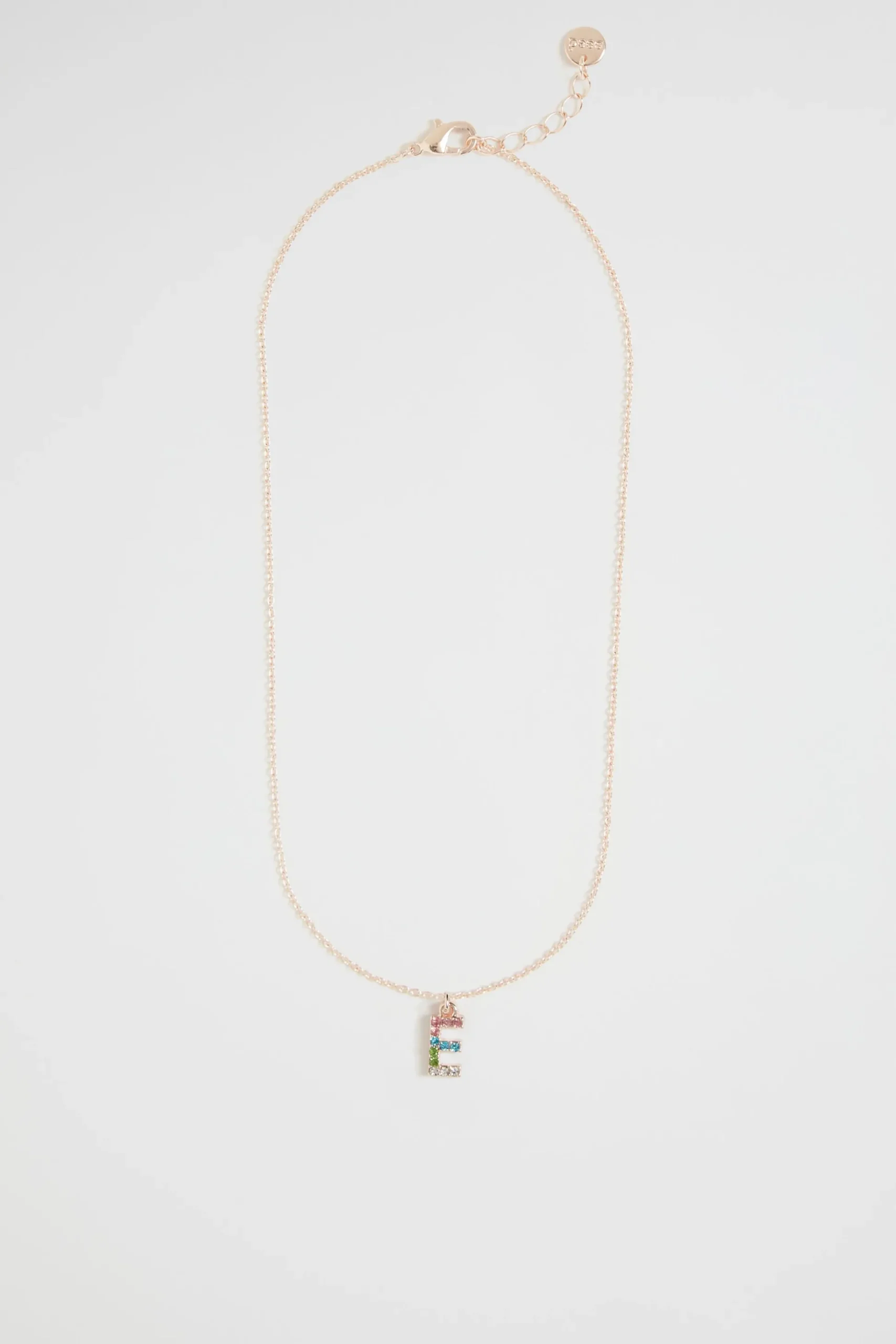 Seed Heritage Jewellery-Rainbow Diamant Initial Ncklac E