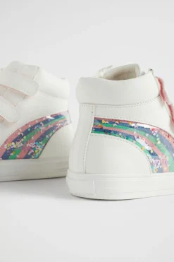 Seed Heritage Sneakers & Trainers-Rainbow High Top White