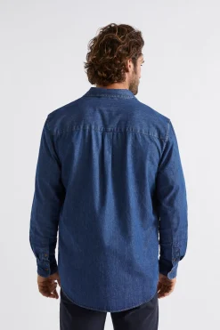 Seed Heritage T-Shirts & Sweaters-Relaxed Denim Shirt Mid Wash