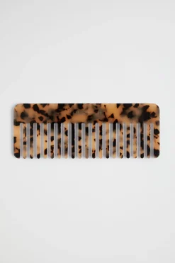 Seed Heritage Hair Accessories-Resin Tort Comb Milky Tort