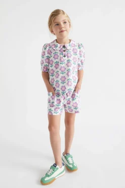 Seed Heritage Shorts-Retro Floral Shorts Multi