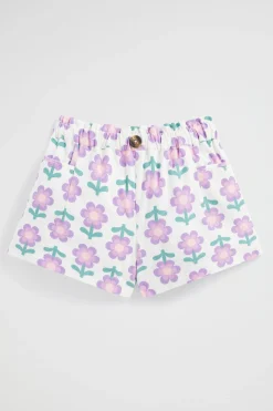 Seed Heritage Shorts-Retro Floral Shorts Multi
