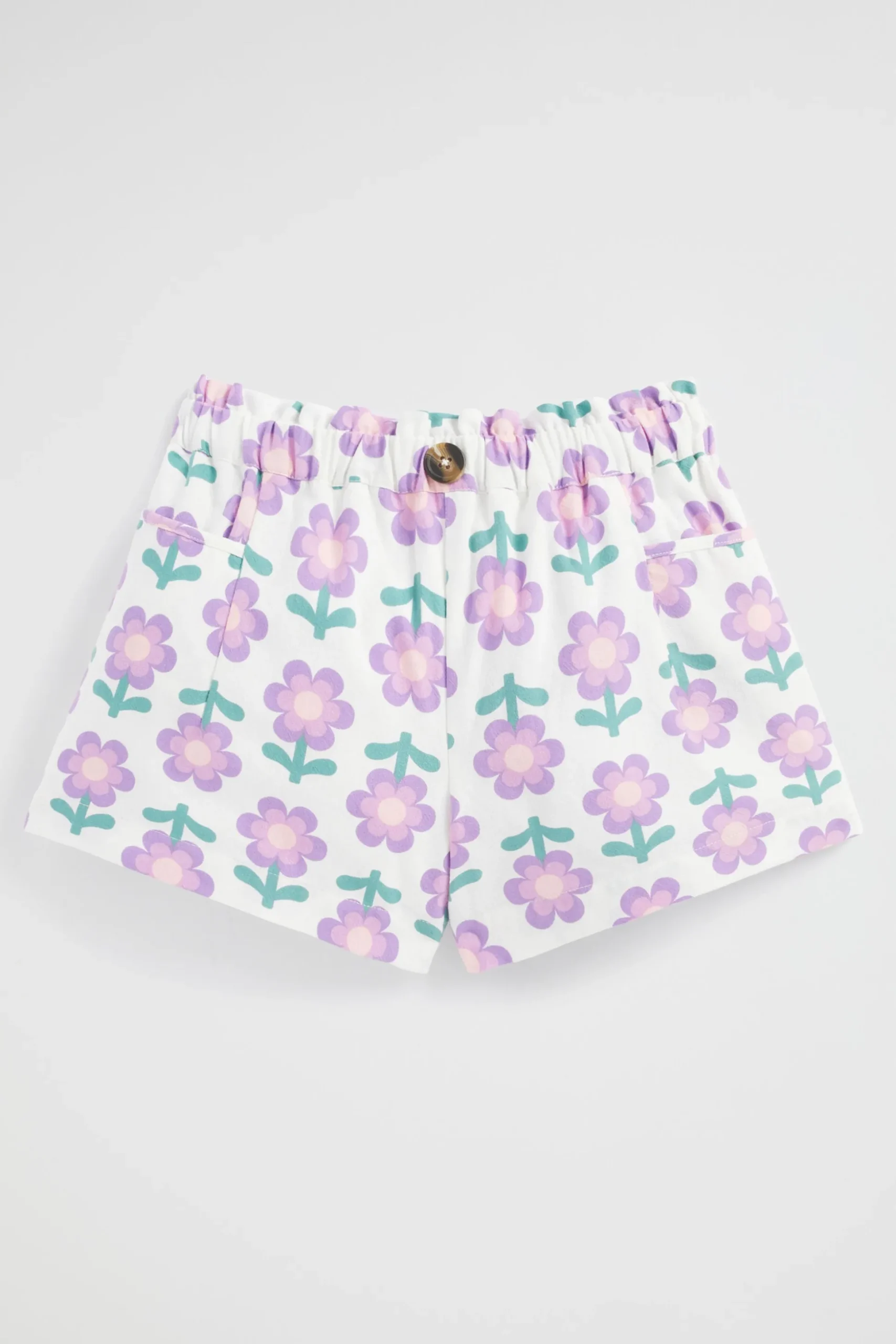 Seed Heritage Shorts-Retro Floral Shorts Multi