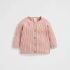Seed Heritage Knitwear & Sweaters-Rib Knit Cardigan Chalk Pink