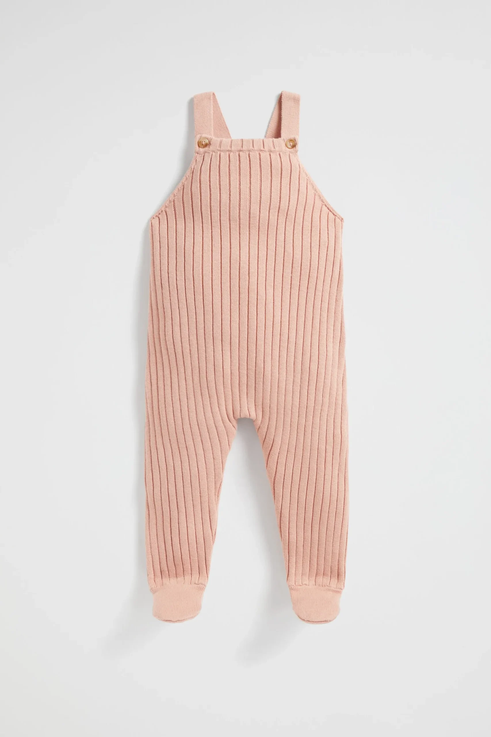 Seed Heritage Knitwear & Sweaters-Rib Knit Overall Chalk Pink