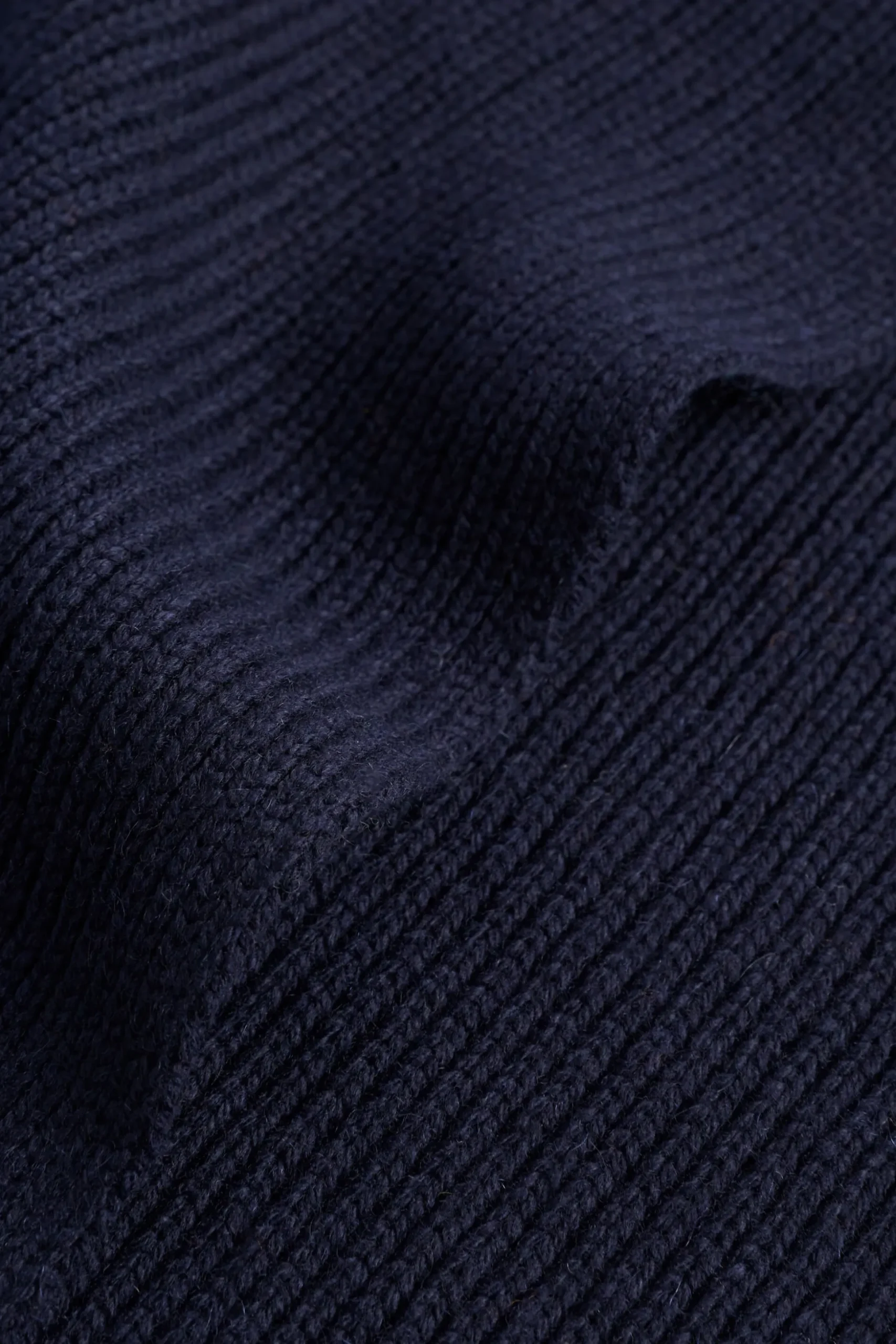 Seed Heritage Scarves & Kaftans-Rib Knit Scarf Midnight Sky