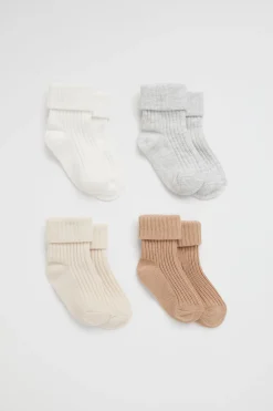 Seed Heritage Socks-Rib Sock Multipack Neutral