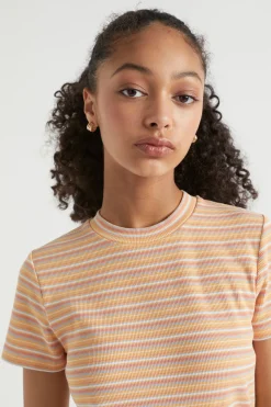Seed Heritage T-Shirts & Tops-Rib Stripe Tee Passiona
