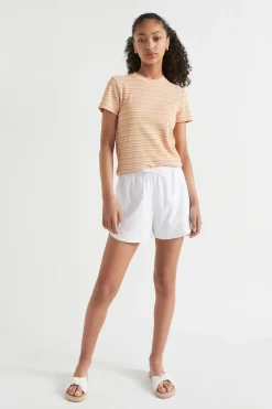 Seed Heritage T-Shirts & Tops-Rib Stripe Tee Passiona