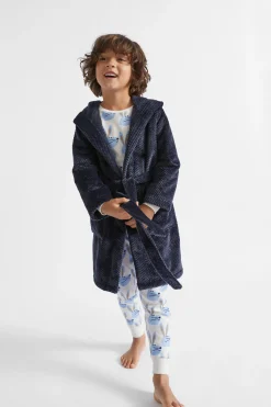 Seed Heritage Pyjamas & Sleepwear-Robe Midnight Blue