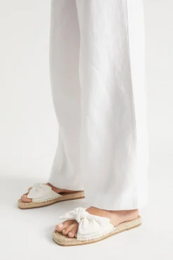 Seed Heritage Espadrilles-Sandra Knot Espadrille White