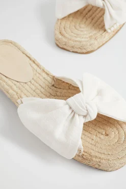 Seed Heritage Espadrilles-Sandra Knot Espadrille White