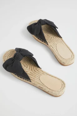 Seed Heritage Sandals & Thongs-Sandra Knot Espadrille Black