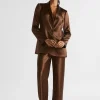 Seed Heritage Pants-Satin Bias Cut Pant Hot Chocolate