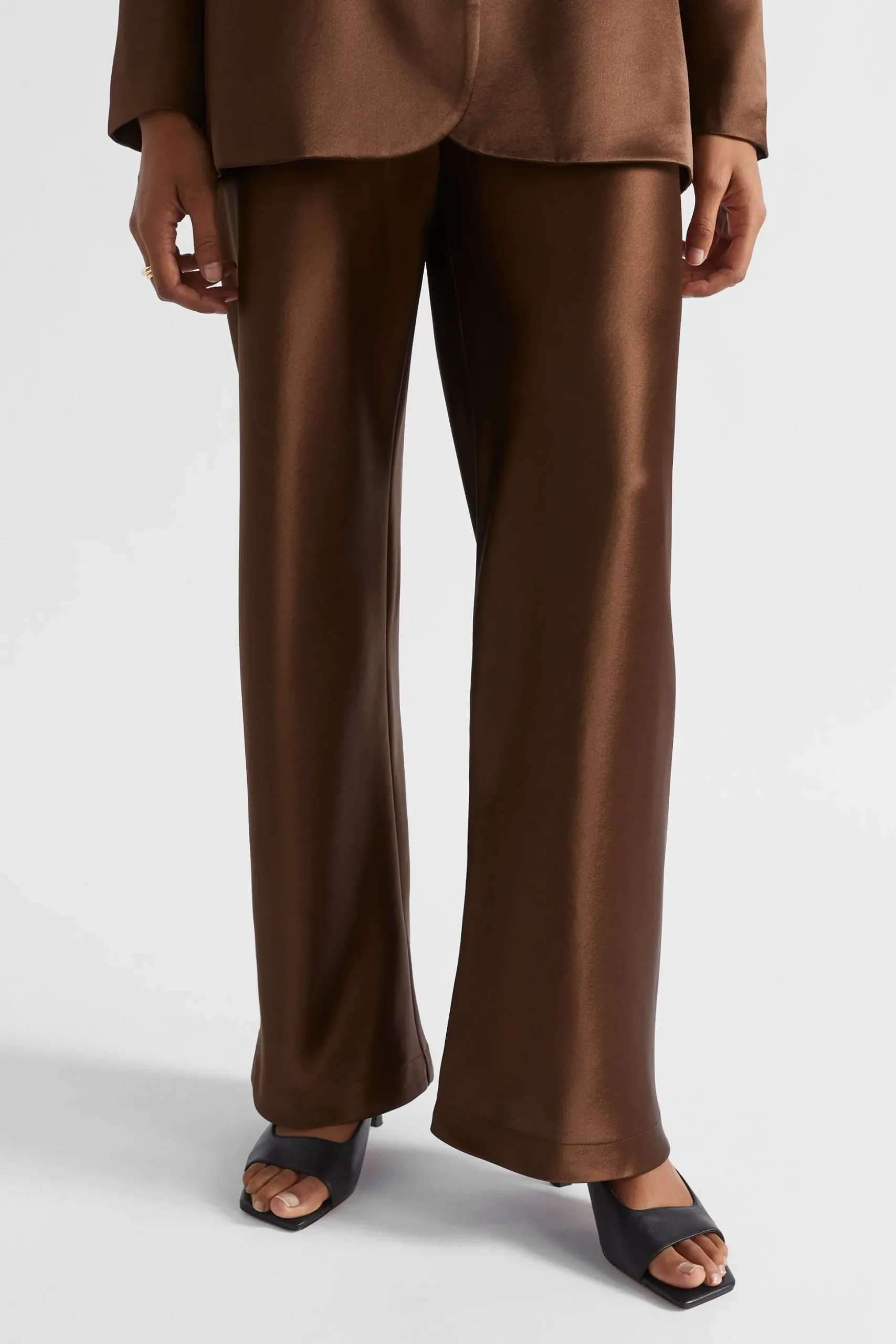 Seed Heritage Pants-Satin Bias Cut Pant Hot Chocolate