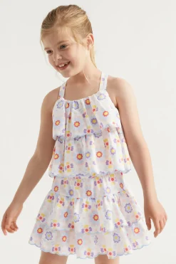 Seed Heritage T-Shirts & Tops-Scalloped Cami Multi