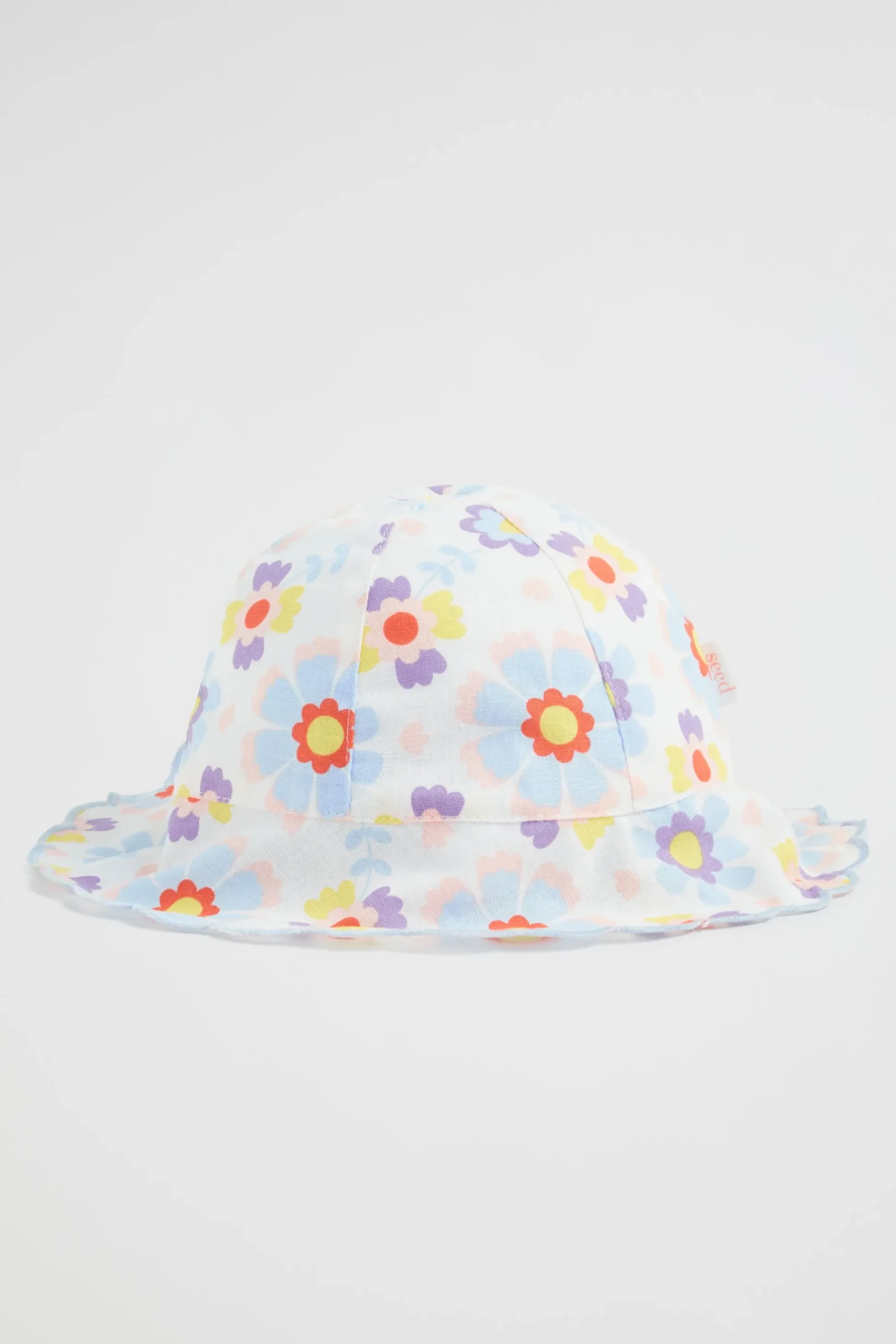 Seed Heritage Hats & Caps-Scalloped Edge Floral Sun Hat Multi