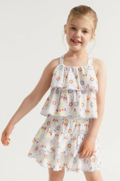 Seed Heritage Skirts-Scalloped Tier Skirt Multi