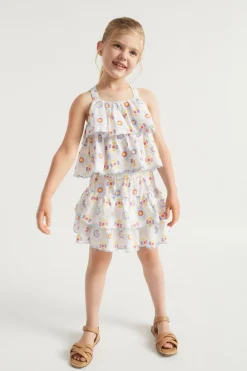 Seed Heritage Skirts-Scalloped Tier Skirt Multi