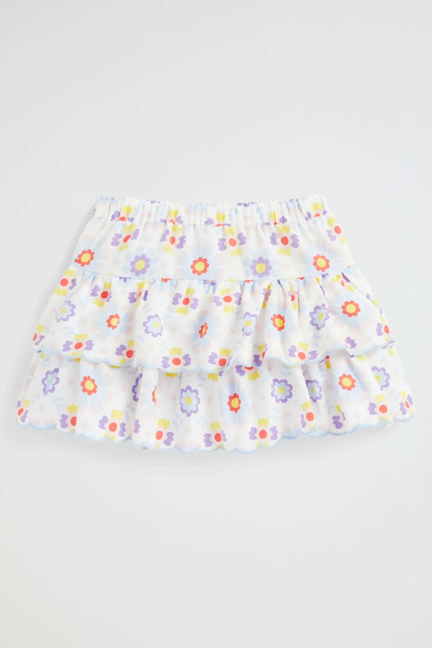 Seed Heritage Skirts-Scalloped Tier Skirt Multi